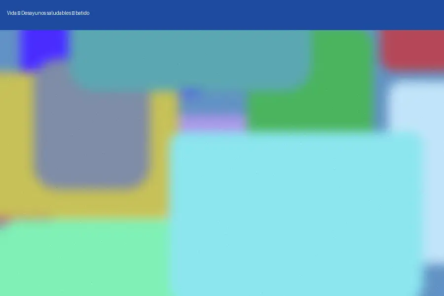 Desayunos saludables: batido (2026)