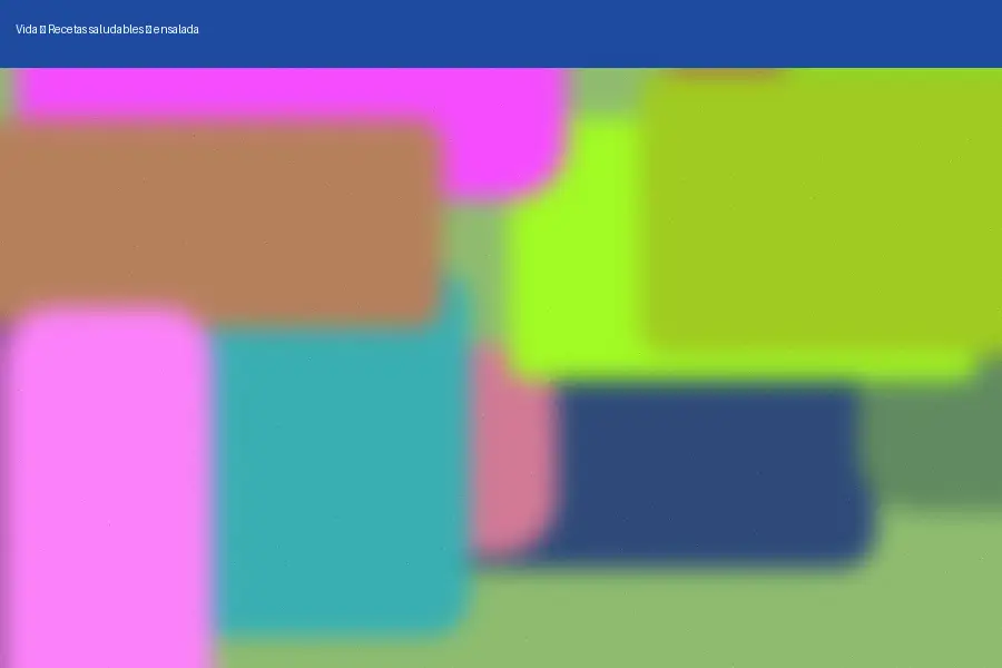 Recetas saludables: ensalada (2026)