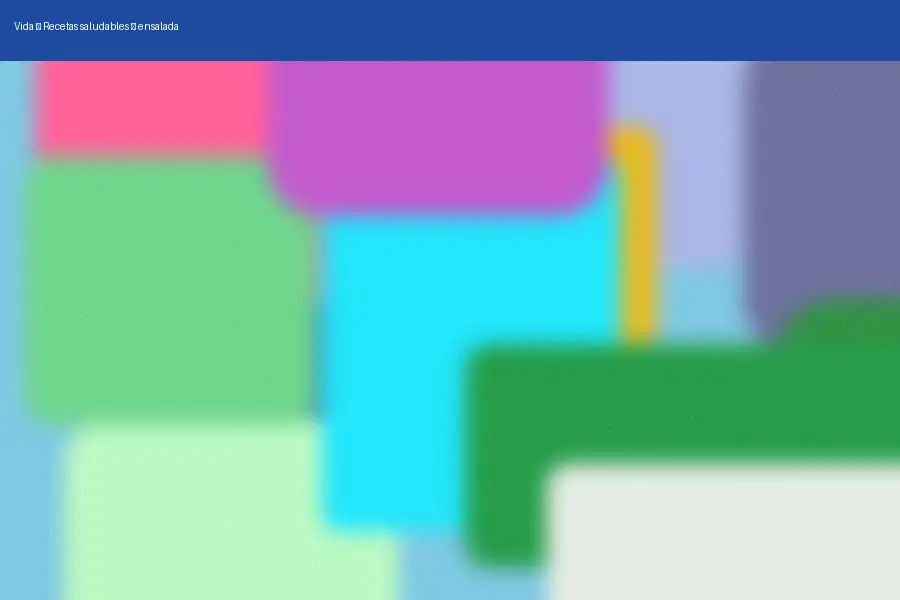 Recetas saludables: ensalada (2026)