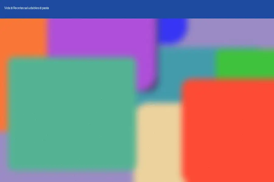 Recetas saludables: pasta (2026)