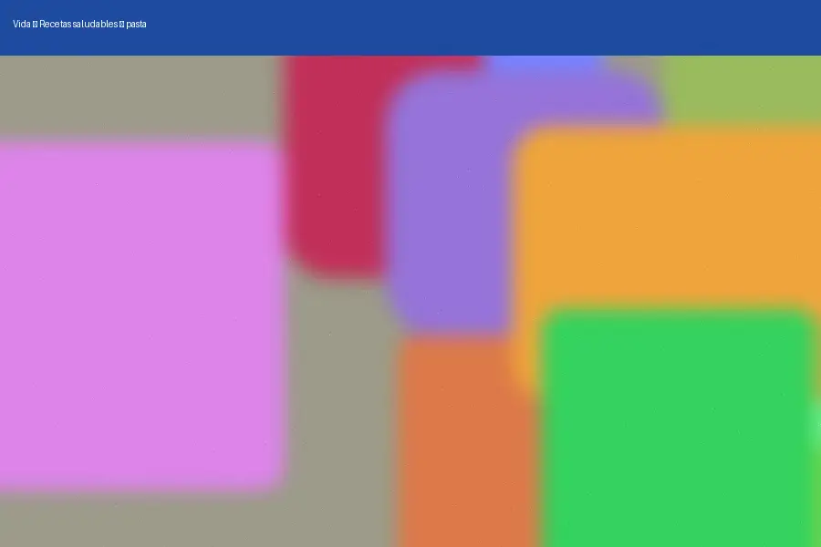 Recetas saludables: pasta (2026)